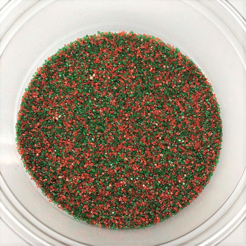 Christmas Sanding Sugar Red Green Blend Topping Sprinkles 1 pound colored sugar