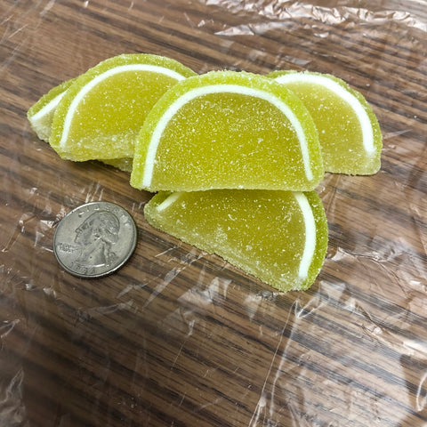 Cavalier Candies Fruit Slices Key Lime flavor jelly candy 1 pound