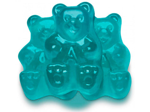 Light Blue Watermelon Gummy Bears, Blue Gummy Bears Candy