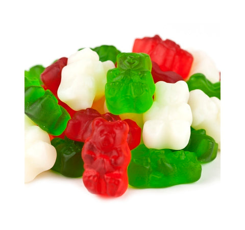 Christmas Gummi Bears, Red Green and White Colors, Christmas Candy