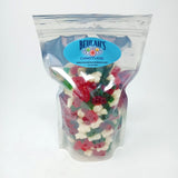 Christmas Gummi Bears, Red Green and White Colors, Christmas Candy
