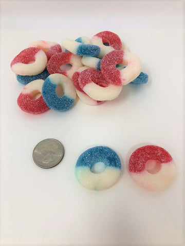 Patriotic Gummi Rings Gummy Freedom Rings bulk gummy candy