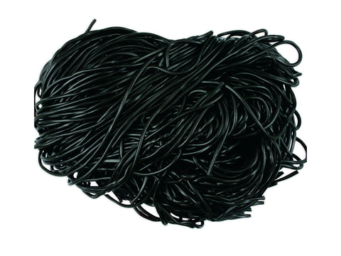 Shoestring Black Licorice Laces 2 pounds black laces