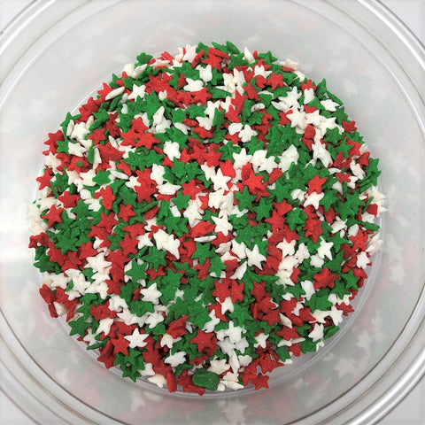 Christmas Star Shapes Cinco De Mayo Holiday Bakery Topping Sprinkles 5 pound
