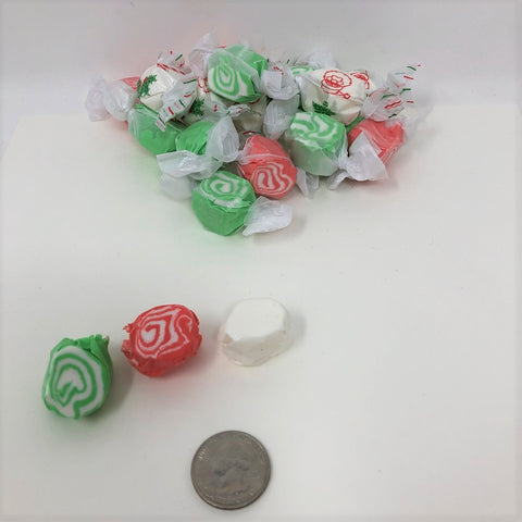 Christmas Taffy Holiday Wrapped Taffy Christmas Candy red green white 2 pounds