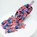 Patriotic Tootsie Rolls Midgee Flag Wrapped Tootsie Rolls bulk candy
