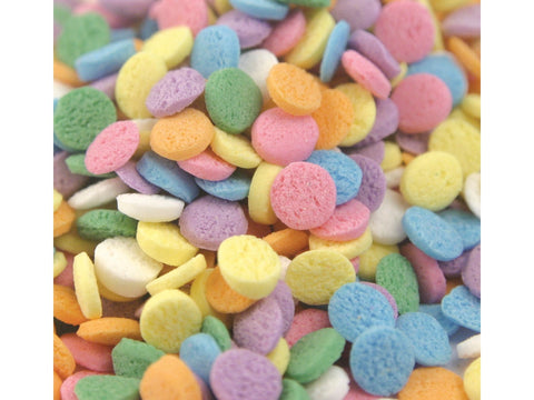 Pastel Sequin Shapes Bakery Topping Sprinkles Sequins  1 pound
