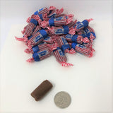 Patriotic Tootsie Rolls Midgee Flag Wrapped Tootsie Rolls bulk candy