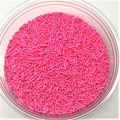 Sprinkles Pink Jimmies Bakery Topping 8 ounces colored sprinkles