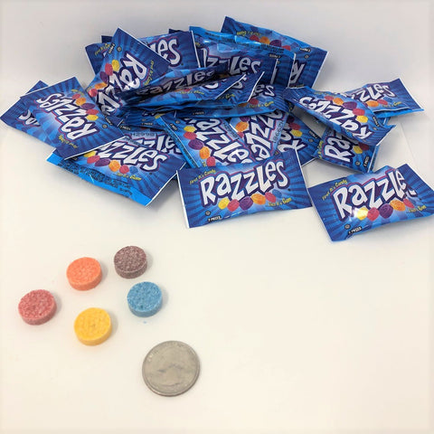Mini Razzles packs 2 pounds bulk wrapped candy