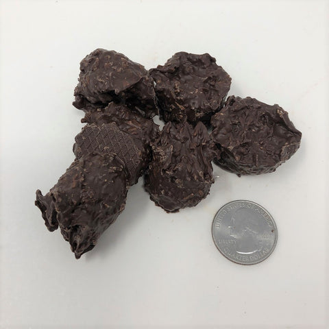 Gourmet Coconut Clusters Dark Chocolate Candy 1 pound