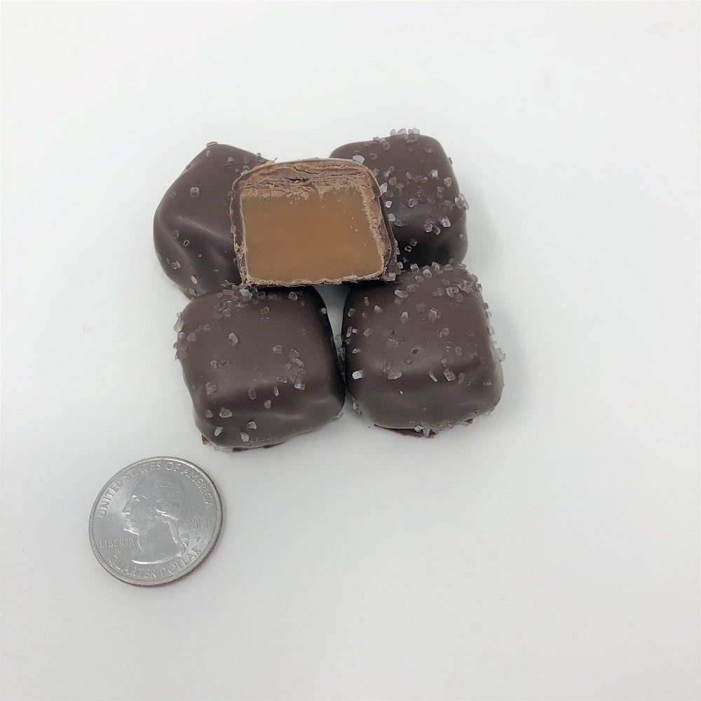 Milk Chocolate Sea Salt Caramels - 1 LB Box - All City Candy