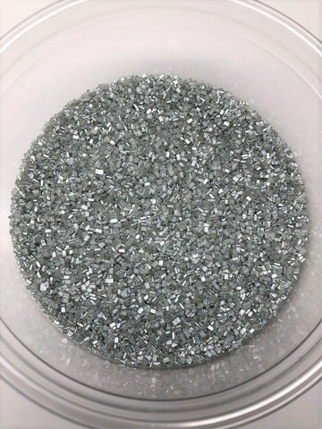 Sugar Crystalz Silver Crystals Bakery Topping Sprinkles 8 ounces colored sugar