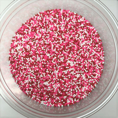 Valentine Mix Nonpareils Red Pink White Bakery Topping Sprinkles