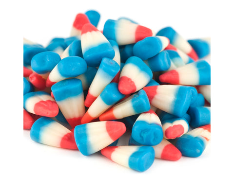 Patriotic Candy Corn red white blue raspberry lemonade candy